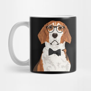 Hipster Beagle Dog Mug